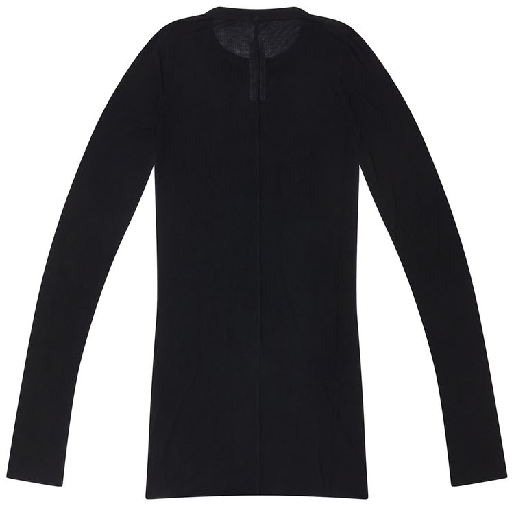 Rick Owens Rib Long Sleeve Tee Black