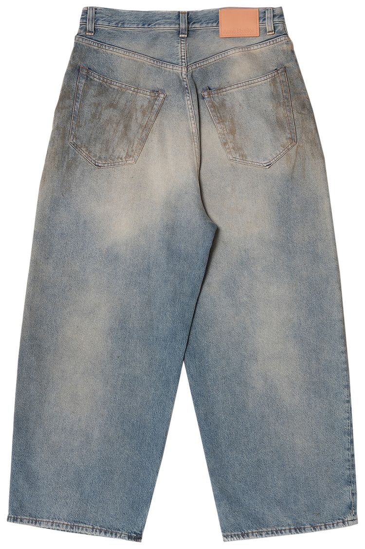 Acne Studios Super Baggy Fit Jeans Mid Blue
