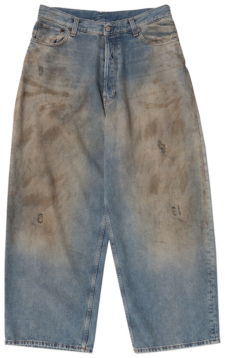 Acne Studios Super Baggy Fit Jeans Mid Blue