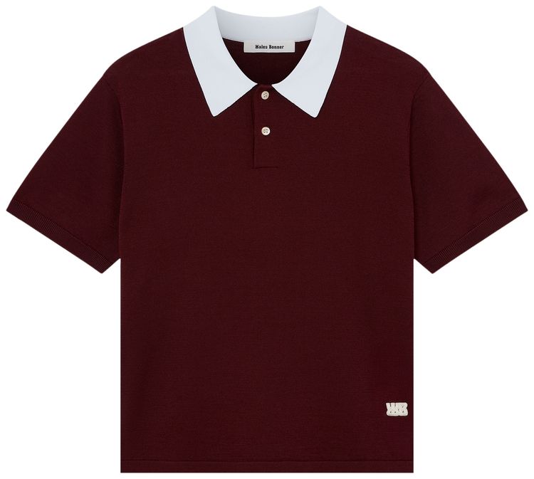 Wales Bonner Sun Polo Bordeaux