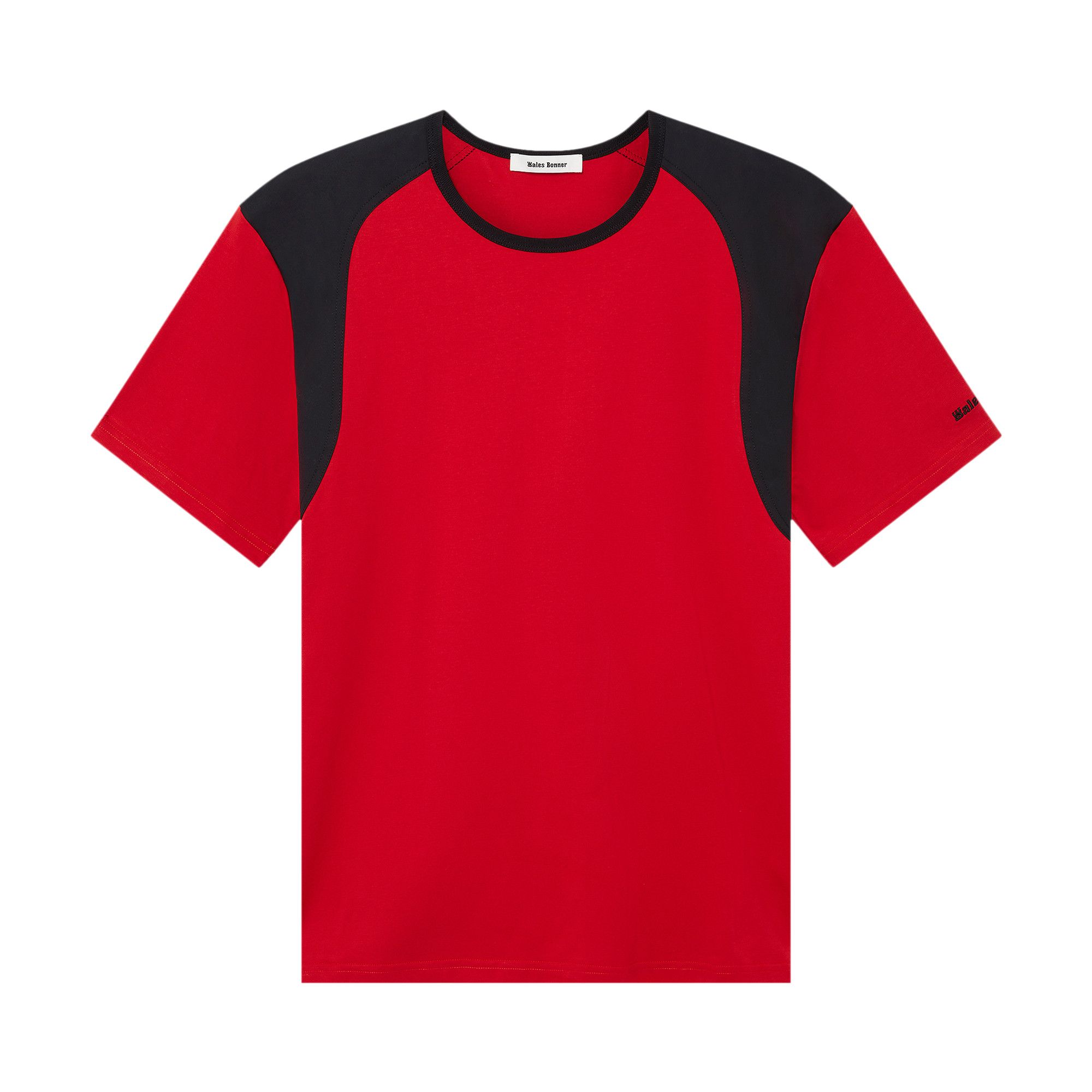 Buy Wales Bonner Dub T-Shirt 'Black/Red' - MS25JE07 JE01 349 | GOAT