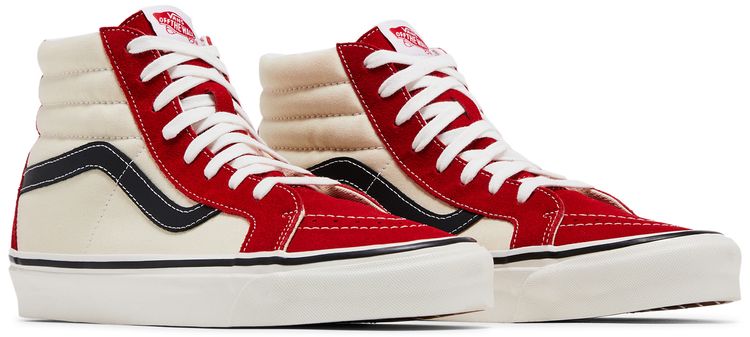 Vans Sk8 Hi 38 DX Anaheim Factory   White Red