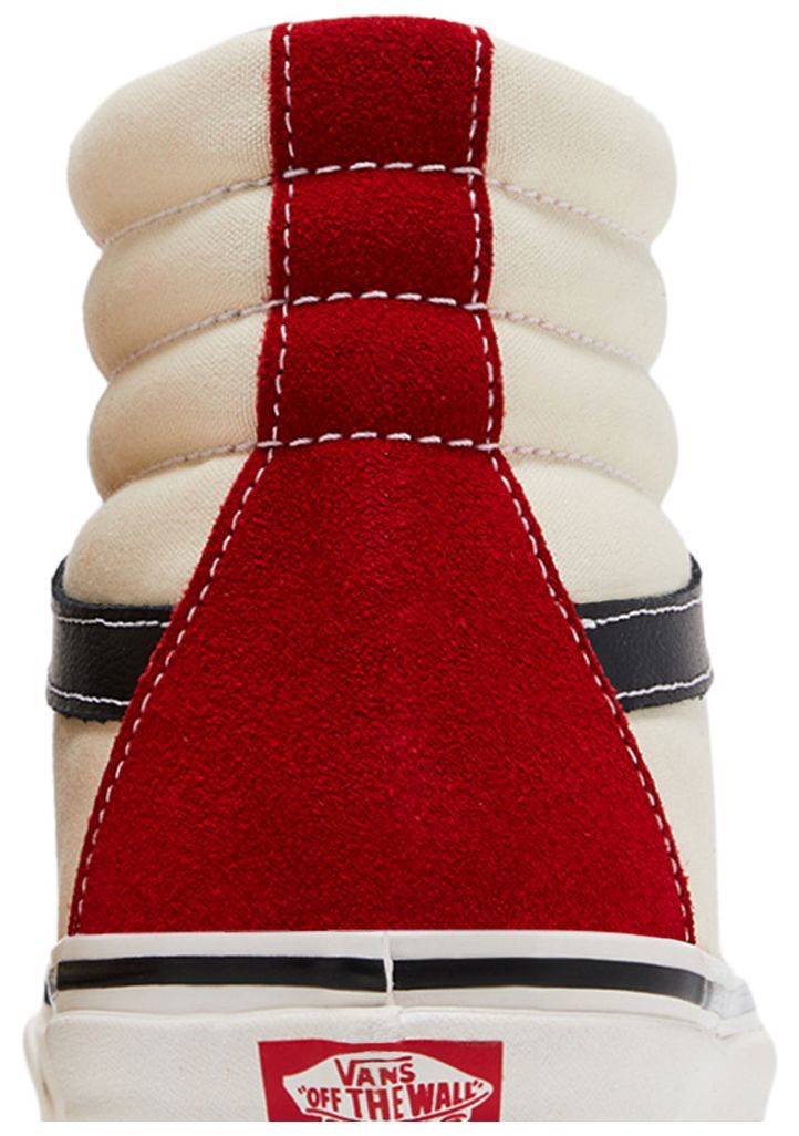 Vans Sk8 Hi 38 DX Anaheim Factory   White Red