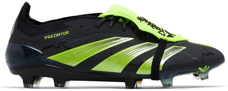 MerkyFC x adidas Predator Elite Foldover Tongue FG Black Lucid Lemon