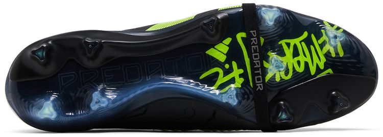 MerkyFC x adidas Predator Elite Foldover Tongue FG Black Lucid Lemon