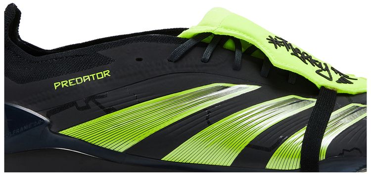 MerkyFC x adidas Predator Elite Foldover Tongue FG Black Lucid Lemon