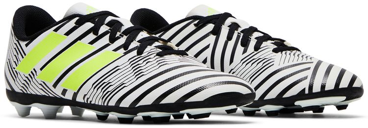 Adidas Nemeziz 174 FxG J White Black Solar