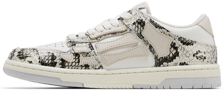 Amiri Wmns Skel Top Low Alabaster Snakeskin