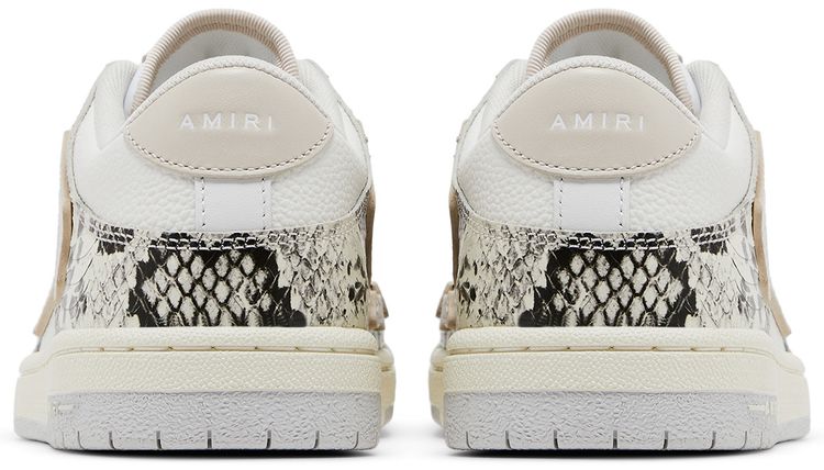 Amiri Wmns Skel Top Low Alabaster Snakeskin