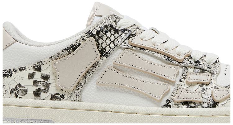 Amiri Wmns Skel Top Low Alabaster Snakeskin