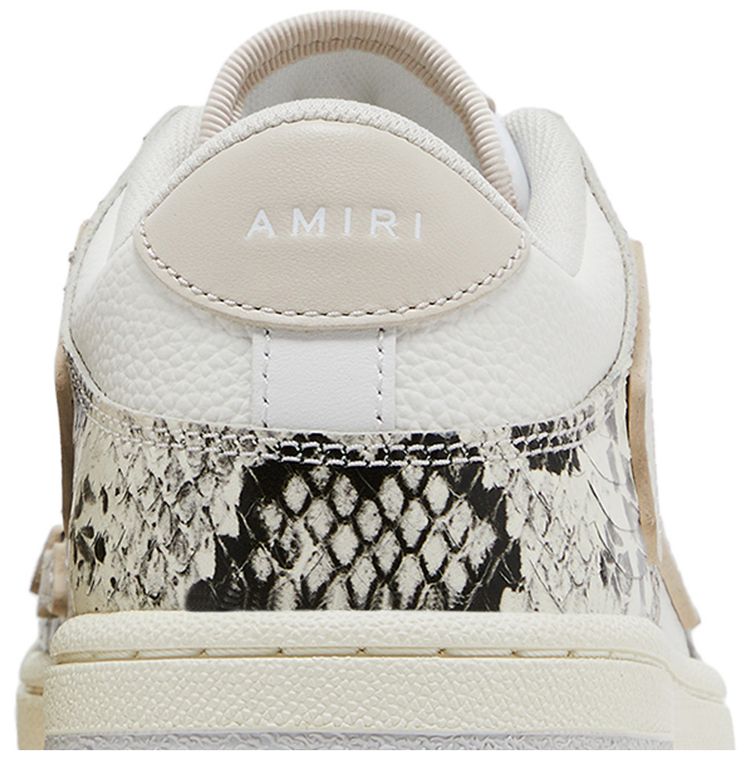 Amiri Wmns Skel Top Low Alabaster Snakeskin