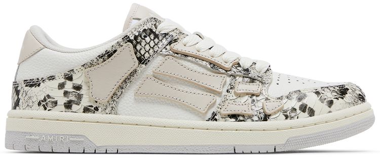 Amiri Wmns Skel Top Low Alabaster Snakeskin