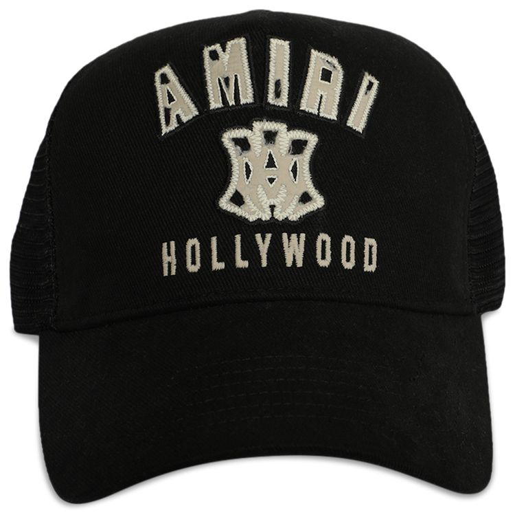 Amiri MA Hollywood Trucker Hat Black