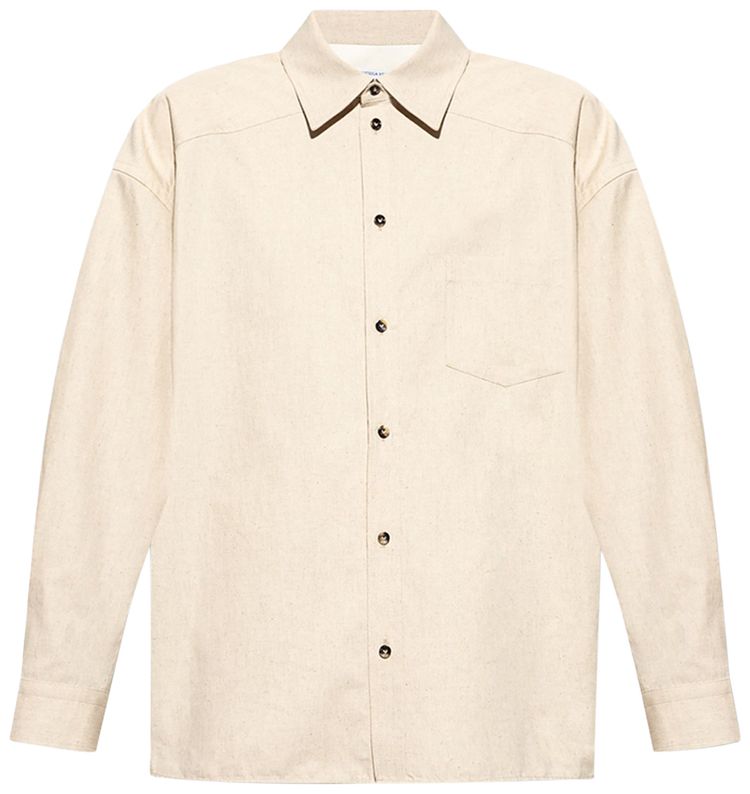 Bottega Veneta Crisp Poplin Shirt Beige