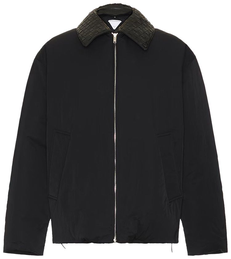 Bottega Veneta Tech Nylon Puffer Jacket Black