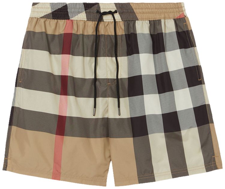 Burberry Check Swim Shorts Archive Beige