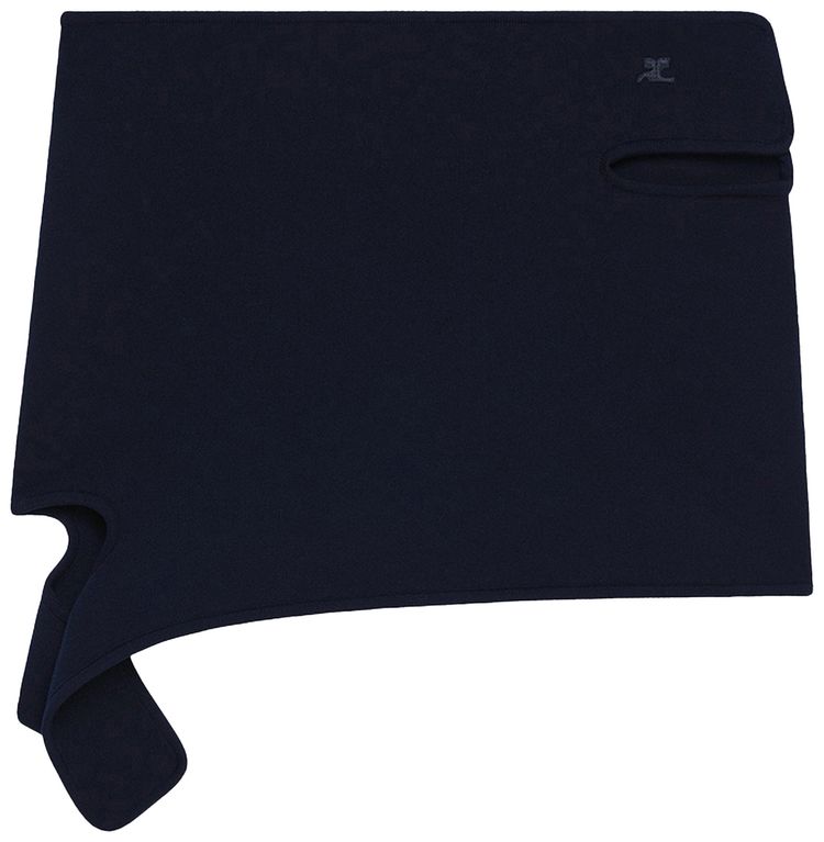 Courreges Loop Milano Knit Mini Skirt Navy