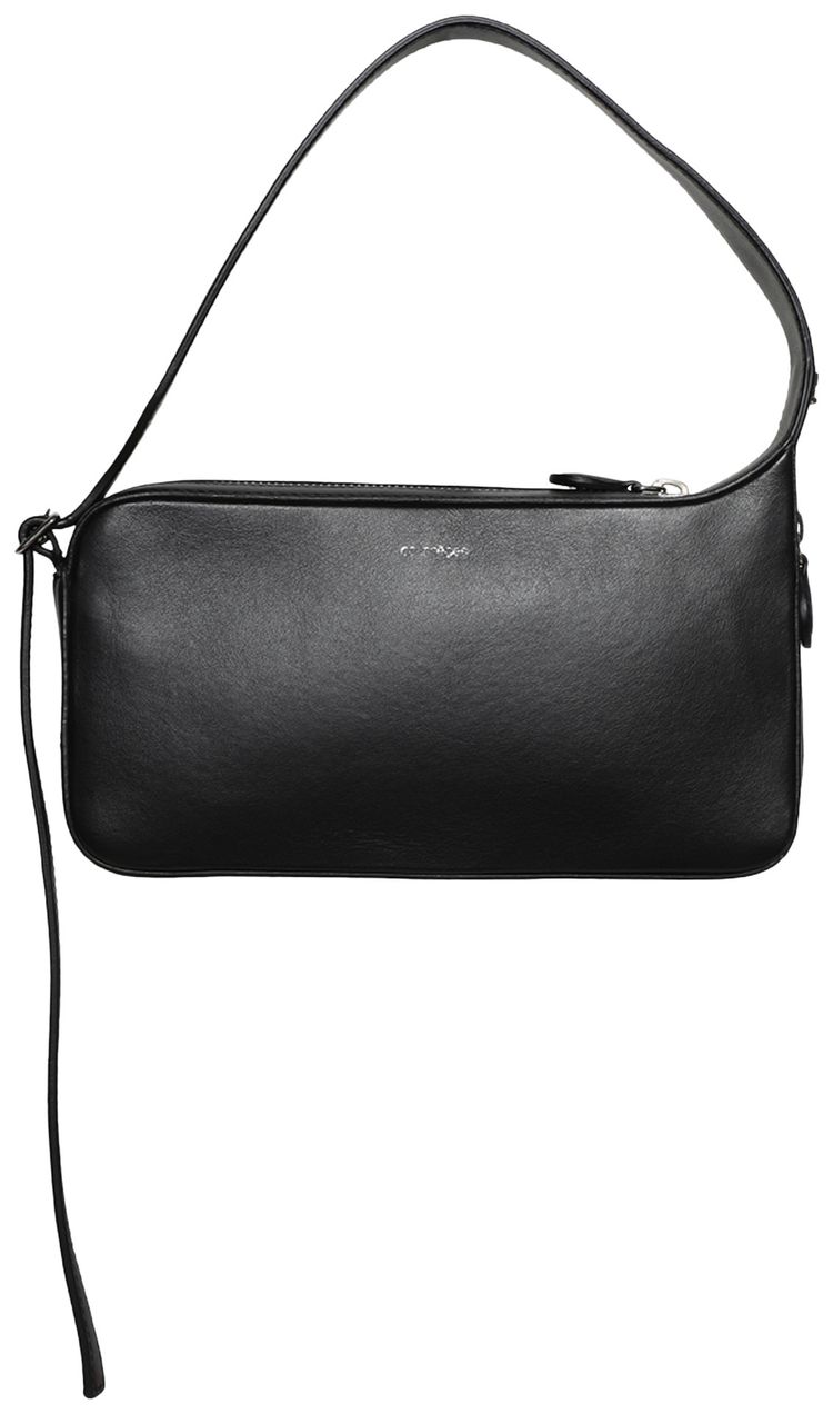 Courreges Leather Racer Bag Black