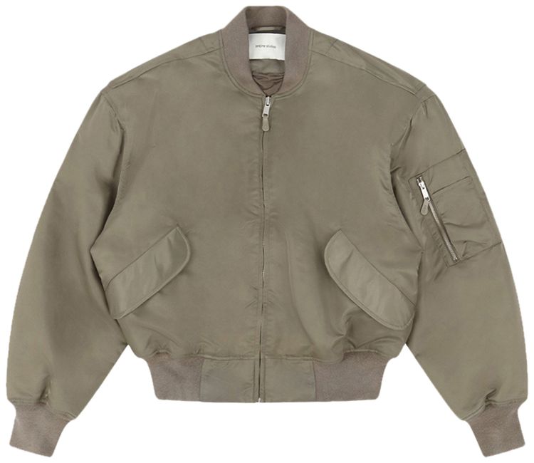 Entire Studios Broad Bomber Jacket Cream