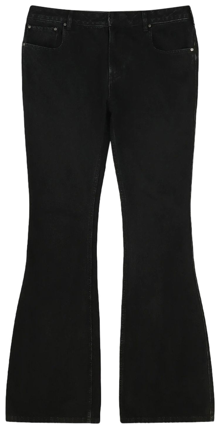 Entire Studios Slim Flared Jeans Magnetite