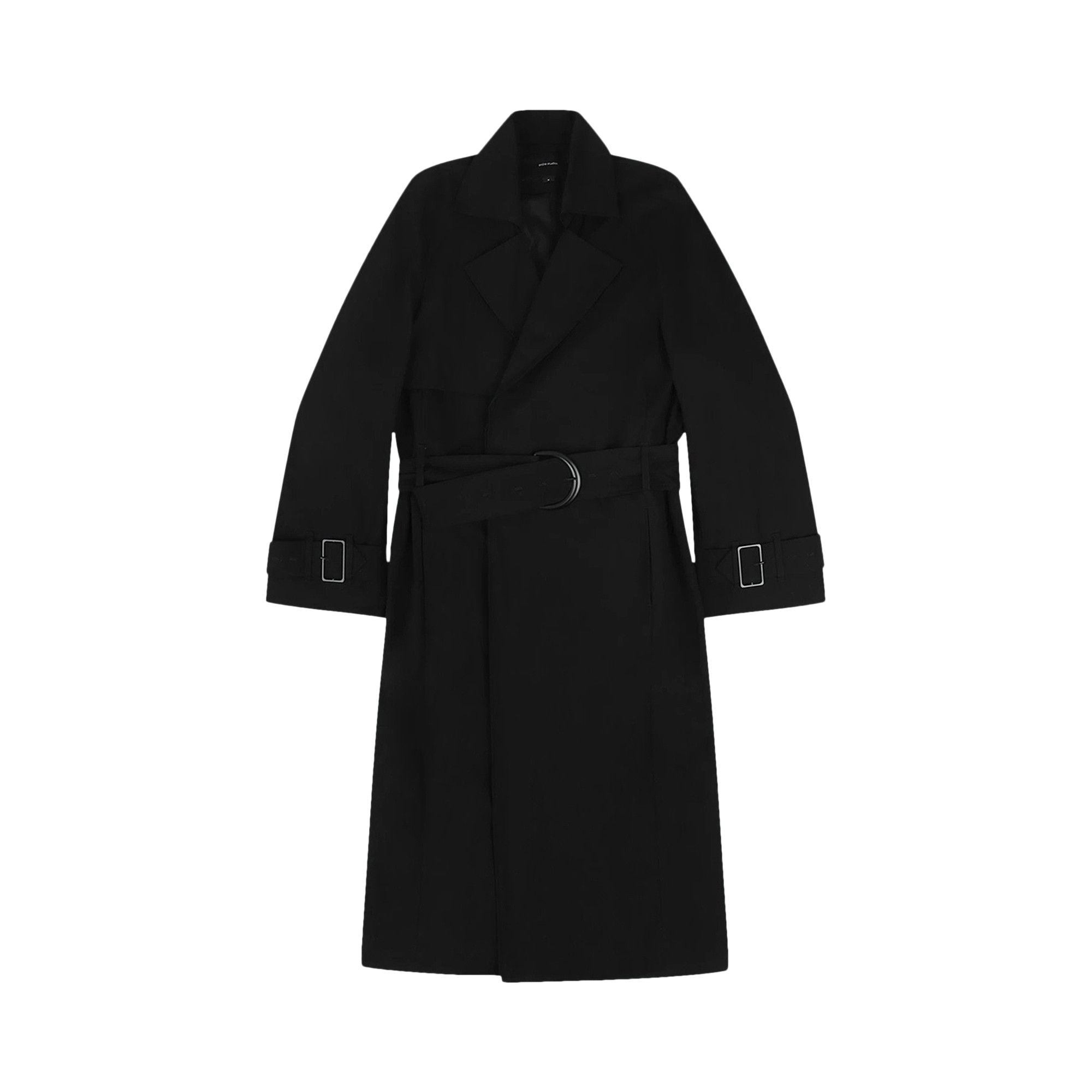 Buy Entire Studios Goodman Trench Coat 'Black' - ES2645BL | GOAT