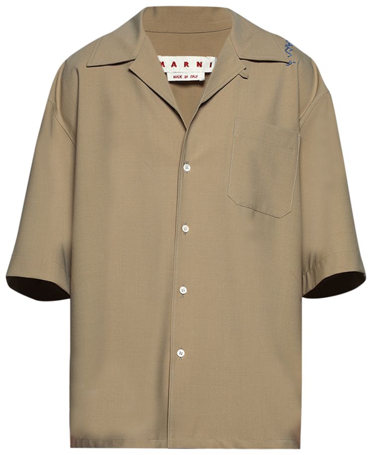 Marni Short Sleeve Shirt Winter Wheat