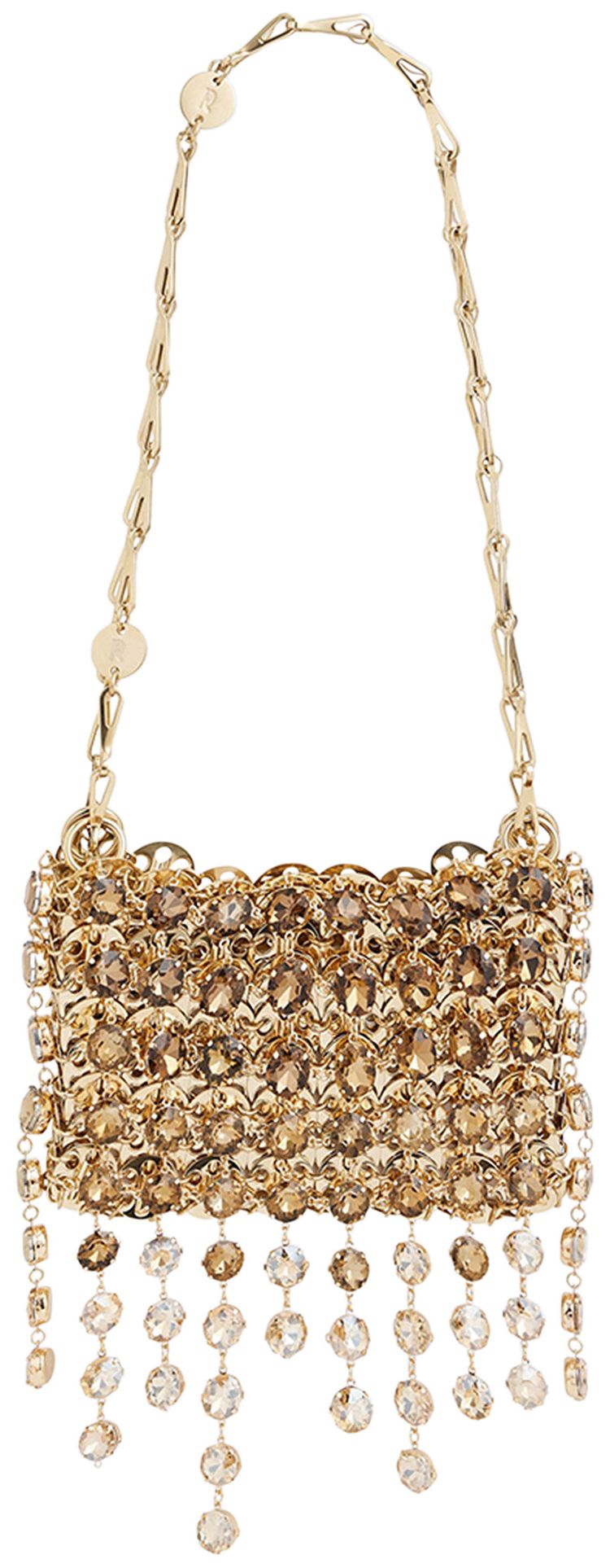 Rabanne 1969 Embellished Nano Bag GoldTopaz