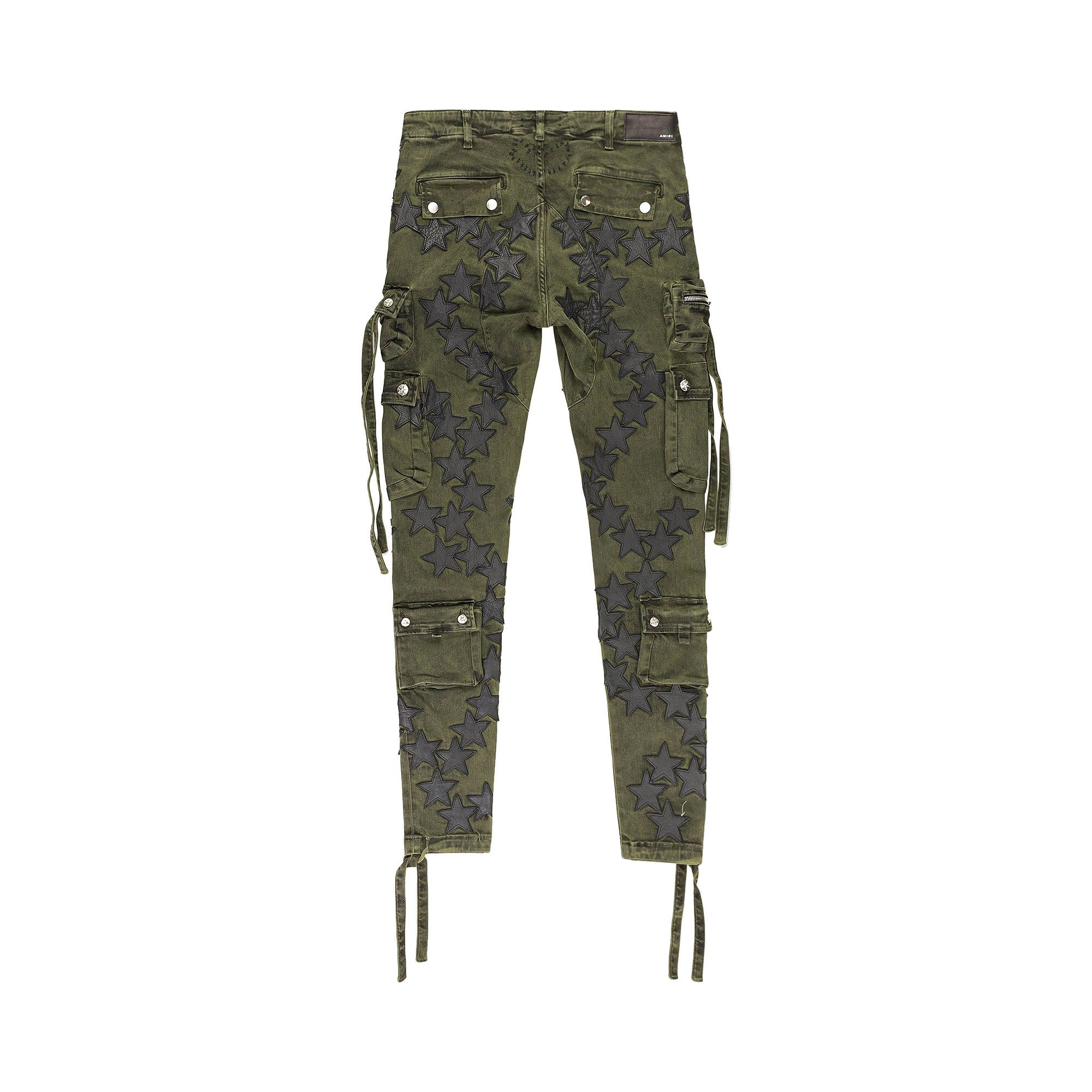 Buy Amiri Chemist Star Tactical Cargo Pants 'Olive Green