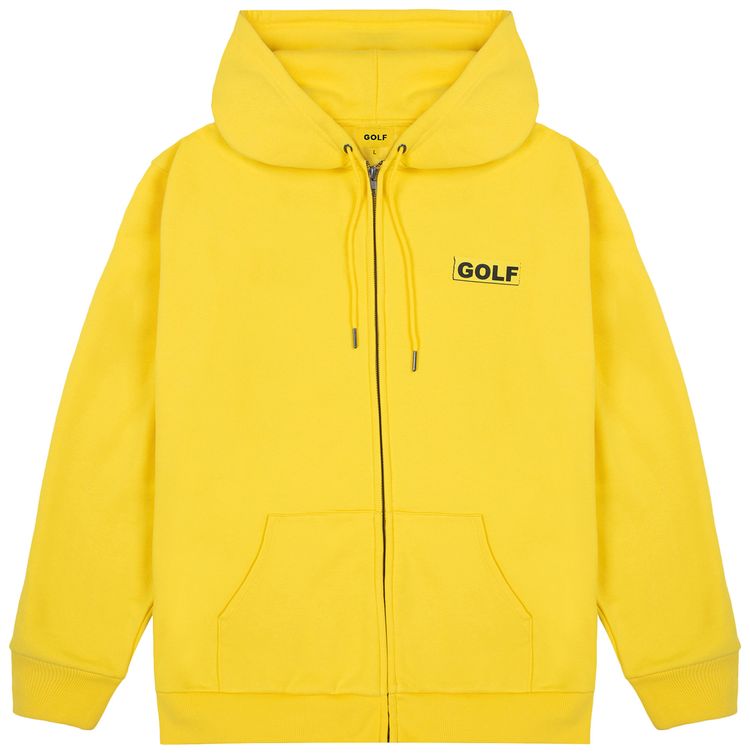 GOLF WANG Collage Zip Up Hoodie Yellow