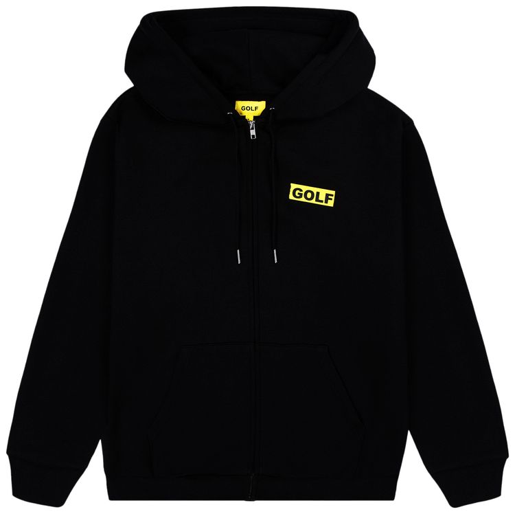 GOLF WANG Collage Zip Up Hoodie Black