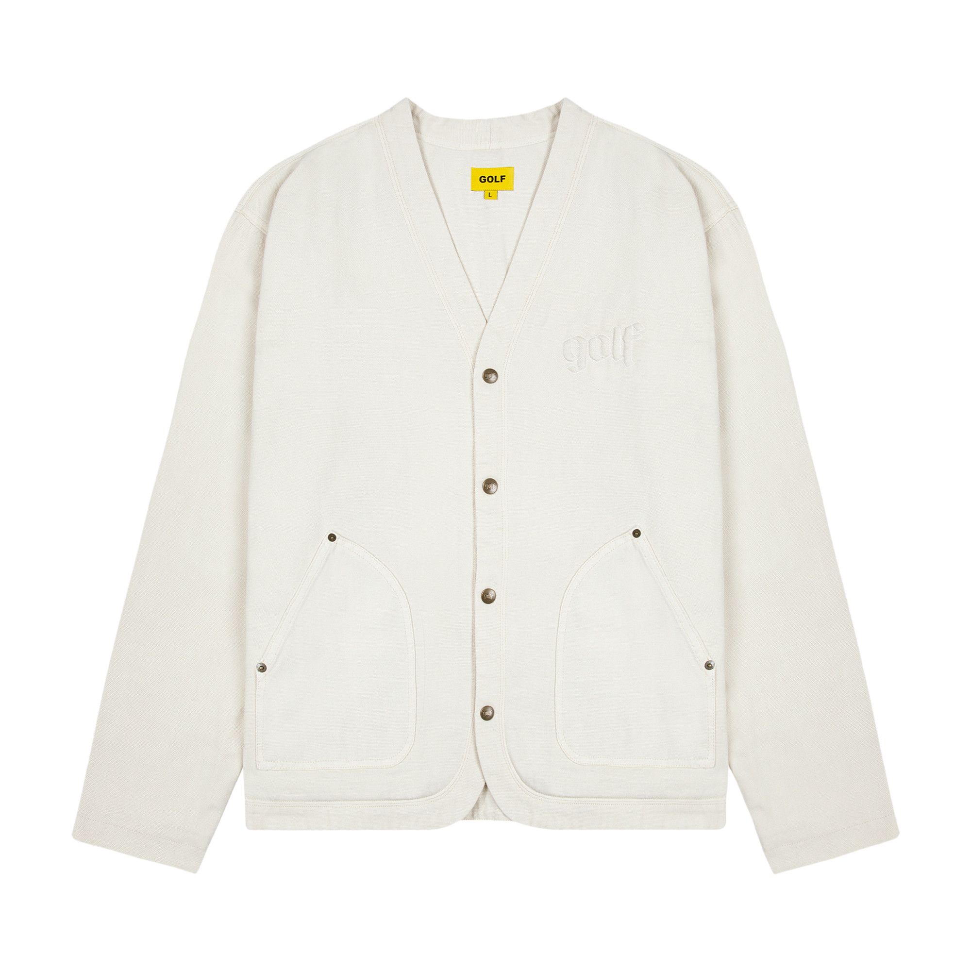 Buy GOLF WANG Olde Canvas Cardigan 'Cream' - FW24TS1001 CREA | GOAT