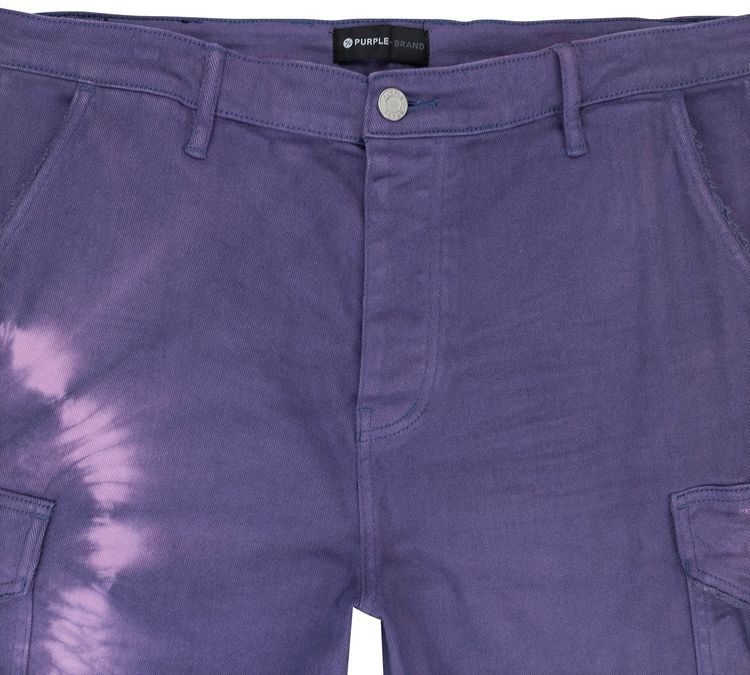 PURPLE BRAND Twill Cargo Shorts Grape