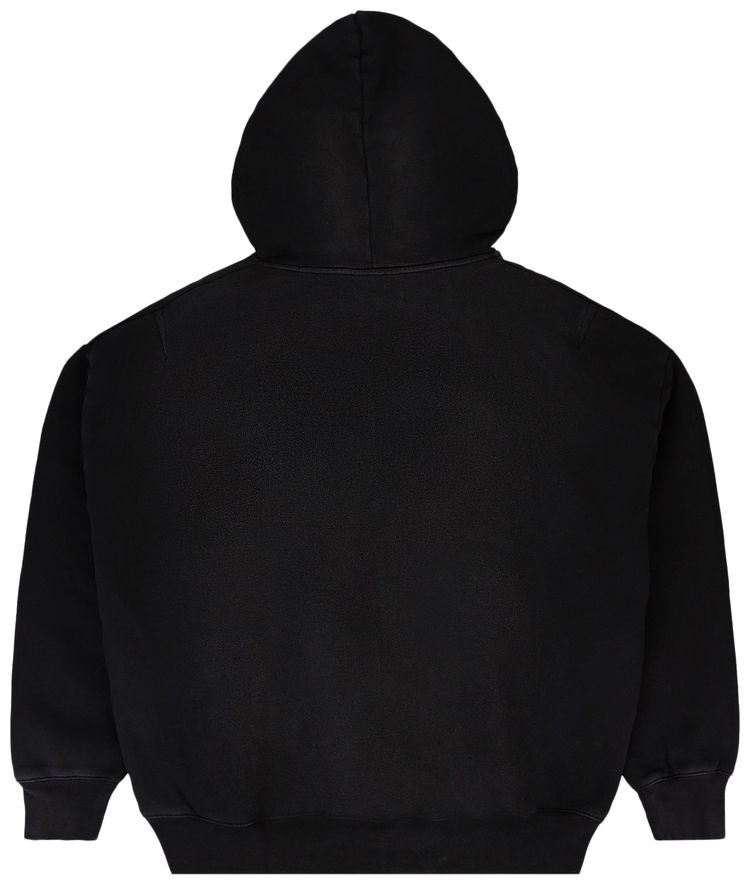 PURPLE BRAND HWT Fleece Pullover Hoodie Black