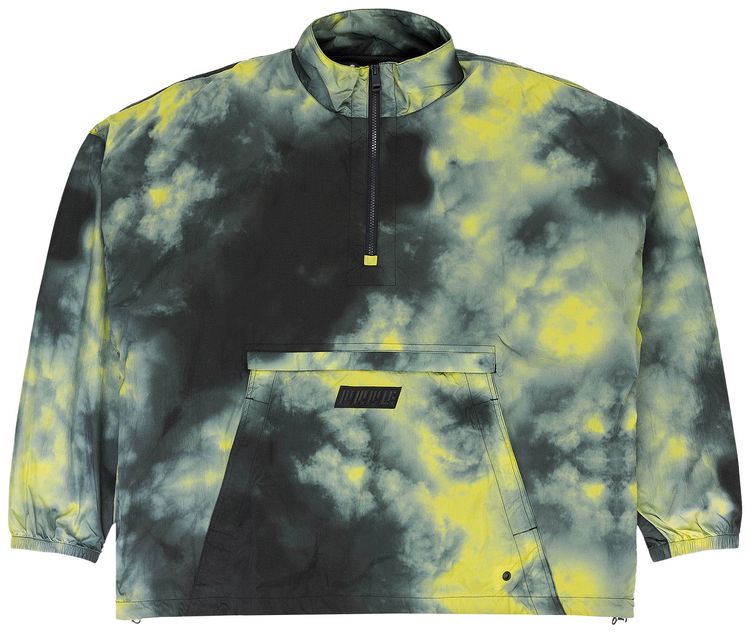 PURPLE BRAND 12 Zip Mock Neck Yellow Smoke