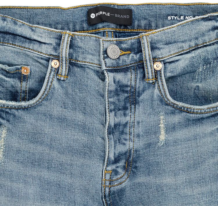 PURPLE BRAND Mid Aged Skinny Jeans Indigo
