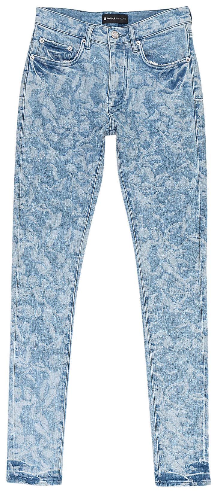 PURPLE BRAND Light Wash Cherub Laser Skinny Jeans Indigo