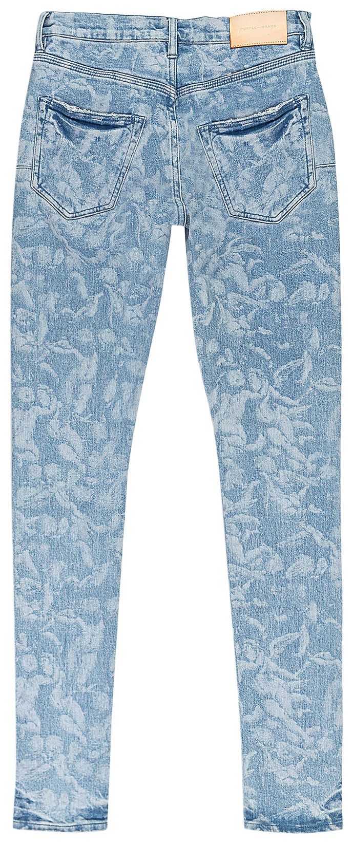 PURPLE BRAND Light Wash Cherub Laser Skinny Jeans Indigo