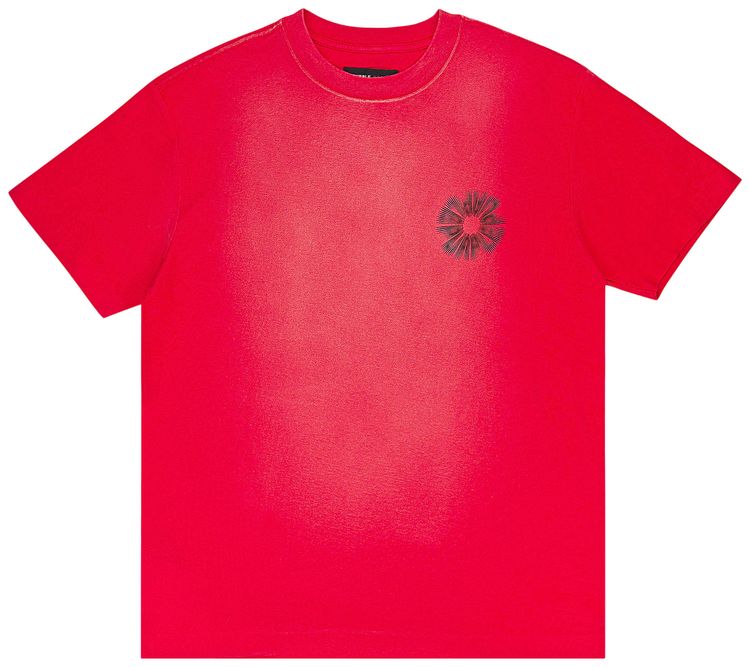 PURPLE BRAND Textured Jersey Short Sleeve Tee Red