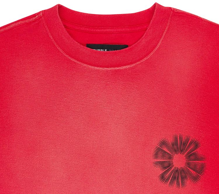 PURPLE BRAND Textured Jersey Short Sleeve Tee Red