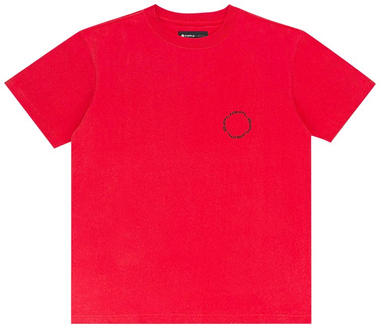 PURPLE BRAND Heavy Jersey Oversized Tee Red