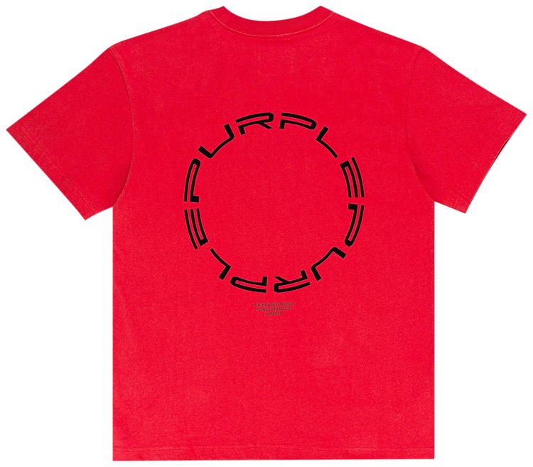 PURPLE BRAND Heavy Jersey Oversized Tee Red