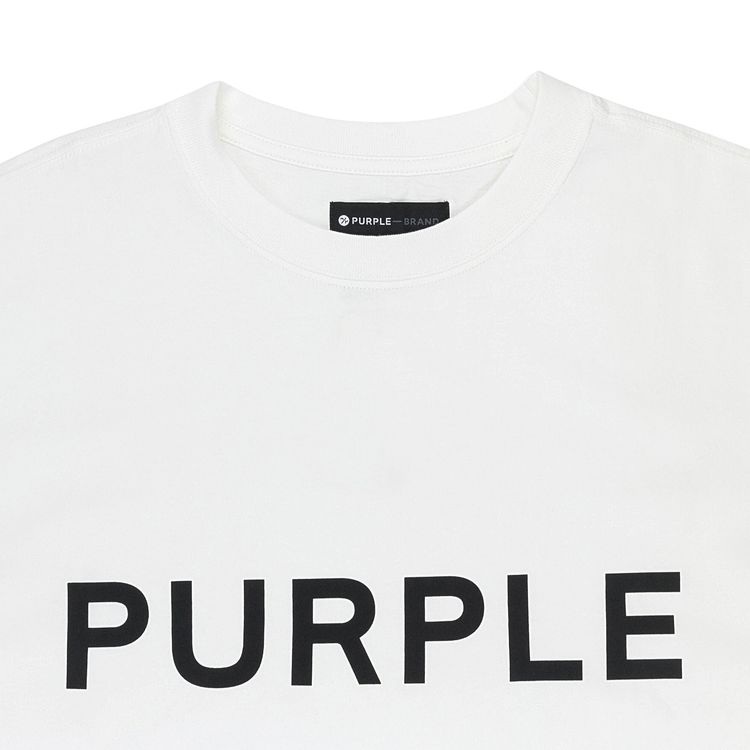 PURPLE BRAND Jersey Short Sleeve Tee White
