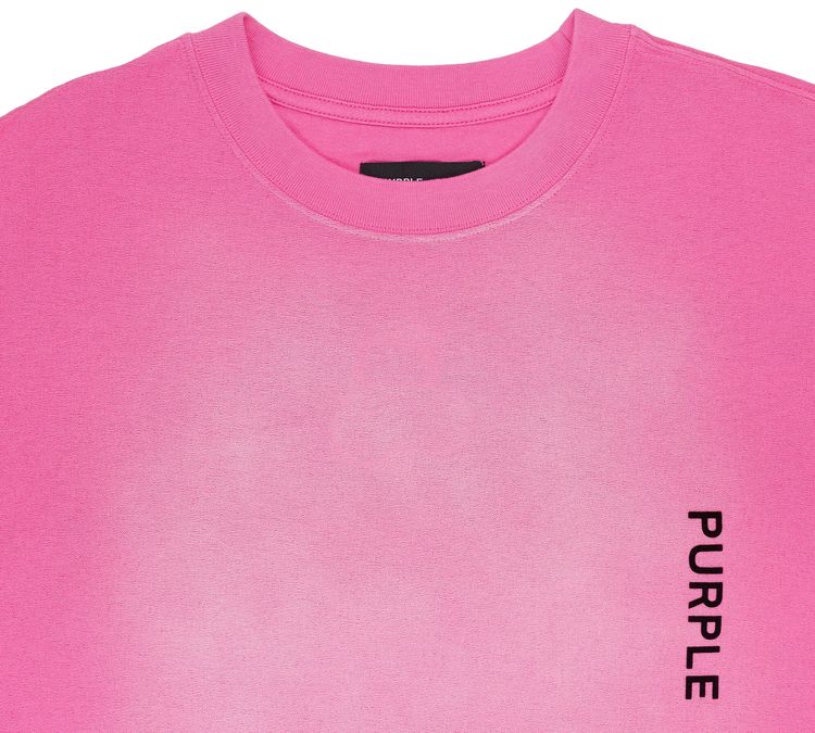 PURPLE BRAND Textured Jersey Short Sleeve Tee Pink
