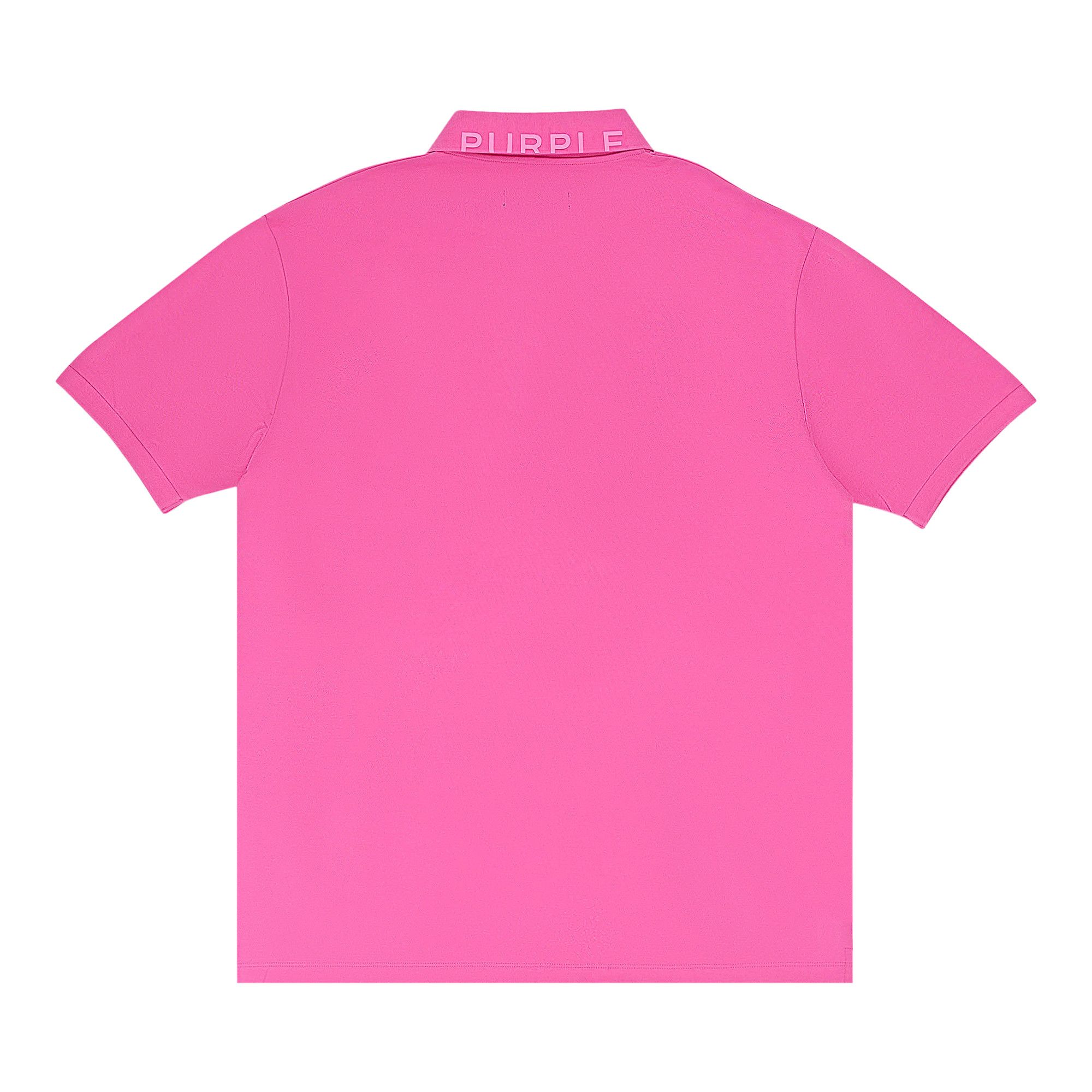 Buy PURPLE BRAND Pique Knit Polo Shirt 'Pink' - P125 MPNP423 | GOAT