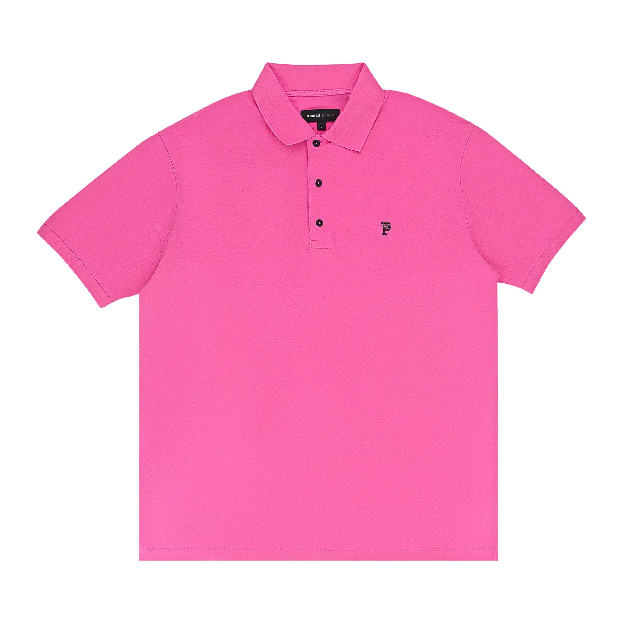 Buy PURPLE BRAND Pique Knit Polo Shirt 'Pink' - P125 MPNP423 | GOAT