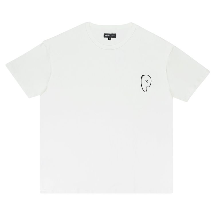 PURPLE BRAND Textured Jersey Inside Out Tee White