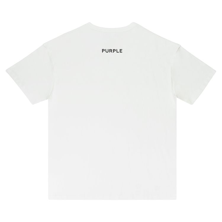 PURPLE BRAND Textured Jersey Inside Out Tee White