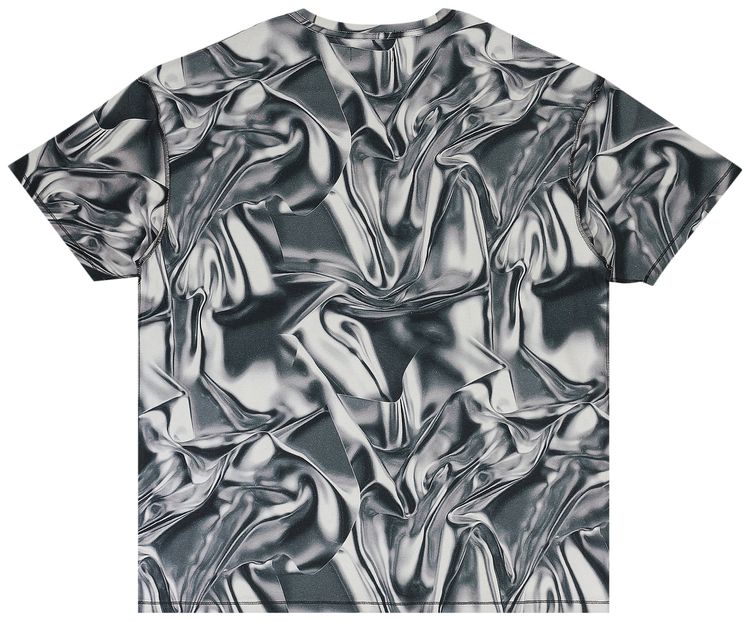 PURPLE BRAND Textured Jersey Inside Out Tee Black