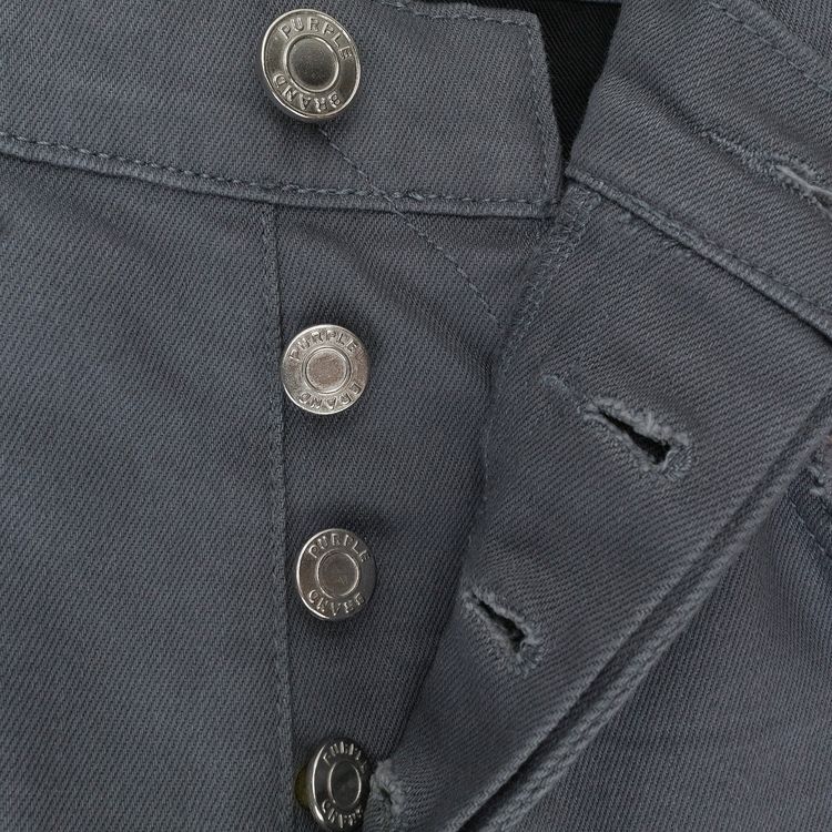 PURPLE BRAND Palms Print Skinny Jeans Charcoal
