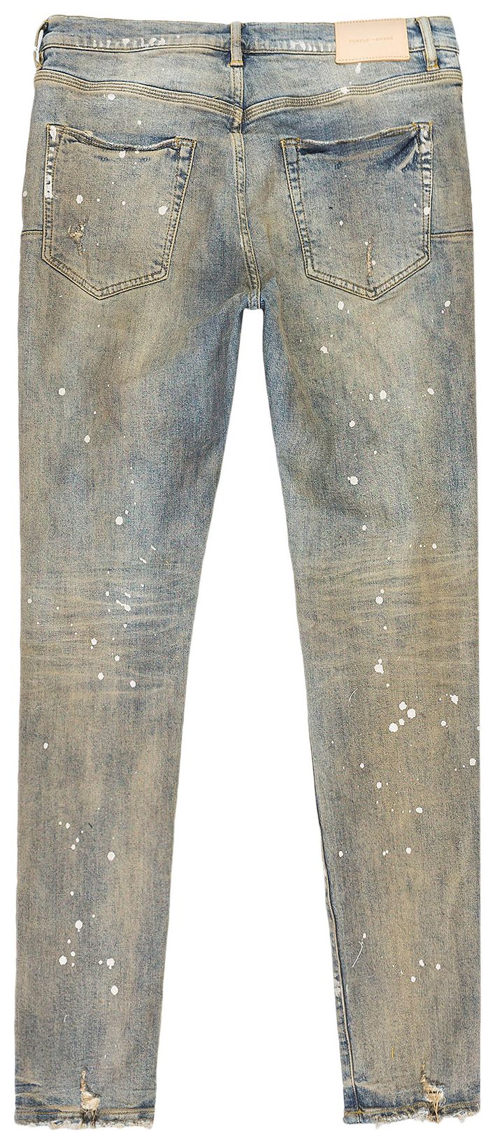PURPLE BRAND Light Paint Coated Skinny Jeans Indigo